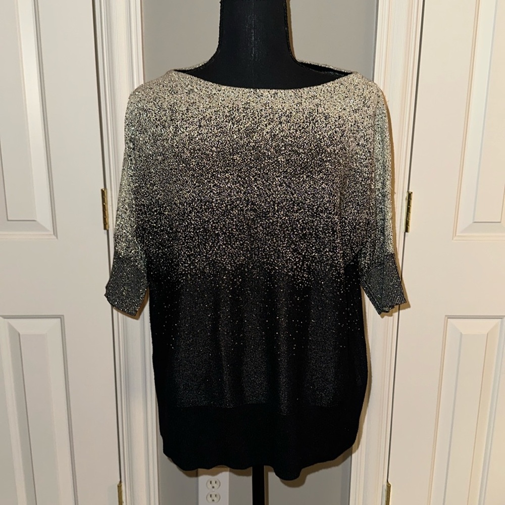 Versona perfect sweater for any outfits black with silver sparkle size XL🖤🖤